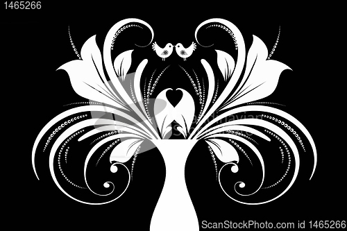 Image of Art floral and birds