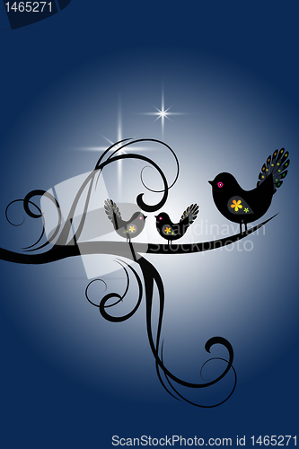 Image of Birds and Branches Silhouette