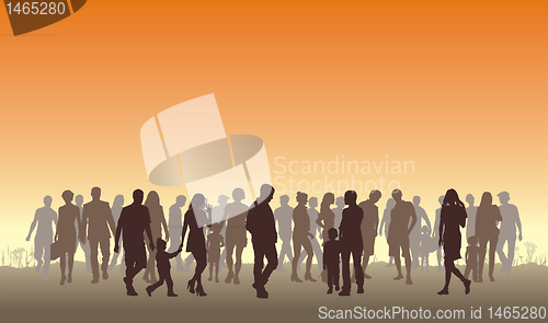 Image of People in the horizon