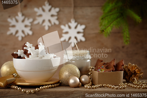 Image of christmas decorations