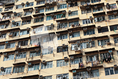 Image of old apartment building in Hong Kong