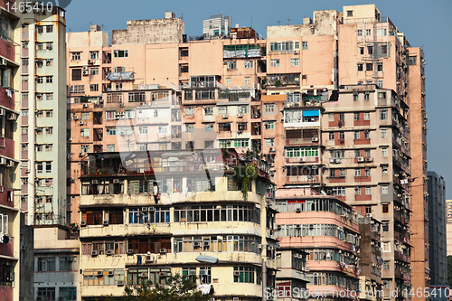 Image of old apartment building in Hong Kong