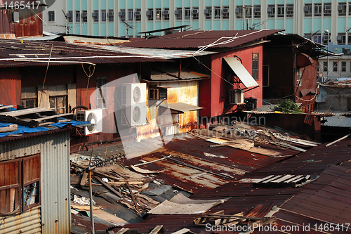 Image of old apartment building in Hong Kong