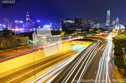 Image of modern city at night