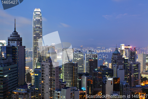 Image of night view of Hong Kong