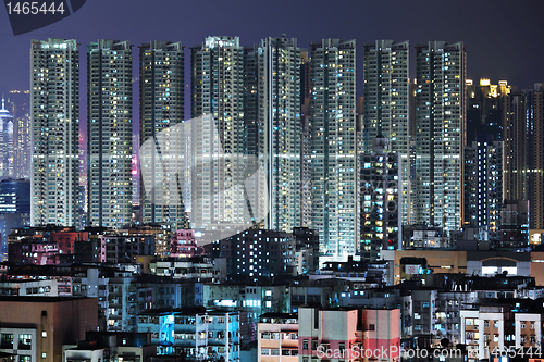 Image of night view of Hong Kong