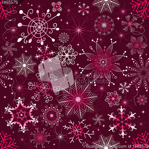 Image of Christmas purple pattern (seamless)