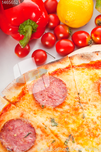 Image of Italian original thin crust  pepperoni pizza