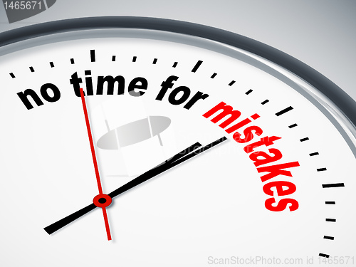 Image of no time for mistakes