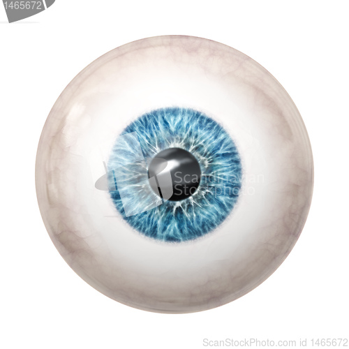 Image of eye ball blue