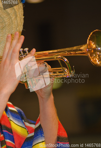 Image of playing a trumpet