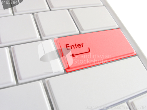 Image of red Enter key