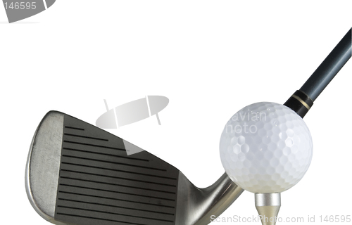 Image of Golf ball and club