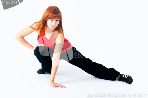 Image of Young woman dancing