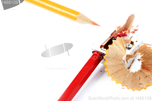 Image of Pencils and sharpener