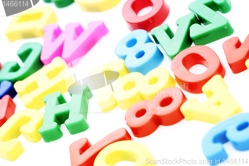Image of Close-up of letters. Great details !