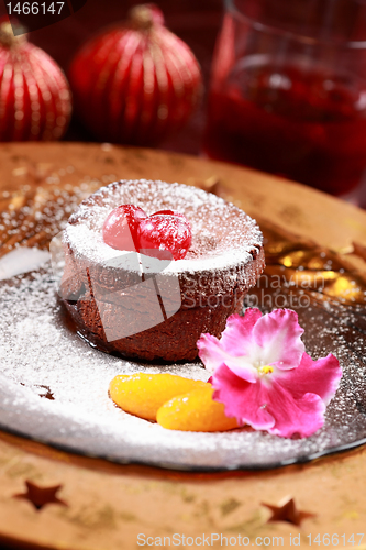 Image of Chocolate Cup Cake for Christmas