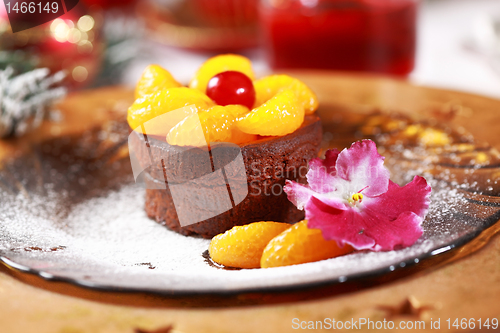 Image of Chocolate Cup Cake for Christmas