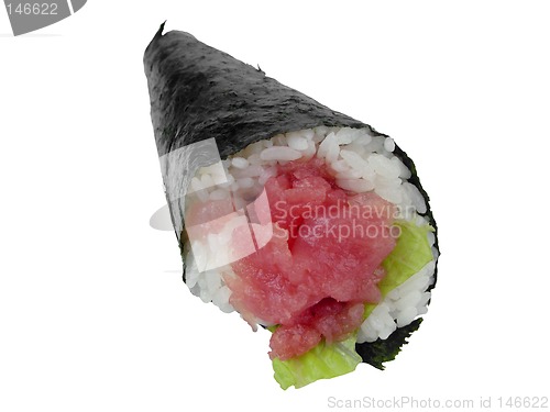Image of Tuna hand-roll sushi