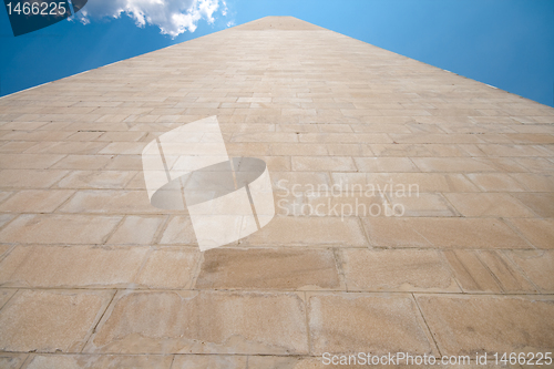 Image of Side Washington Monument Sandstone DC United States