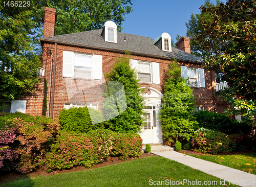 Image of Georgian Colonial Style Brick Single Family House Washington DC