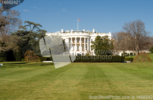 Image of White House, South Lawn, Washington DC, Decorated for Christmas 