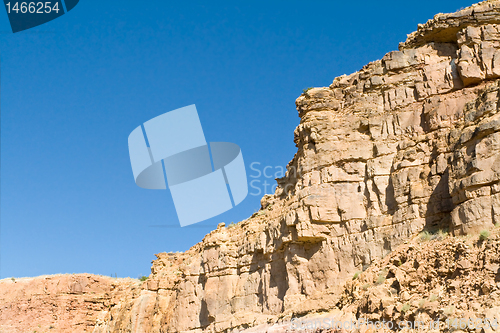 Image of Crumbling Sandstone Cliff Side Near Abiquiu, New Mexico