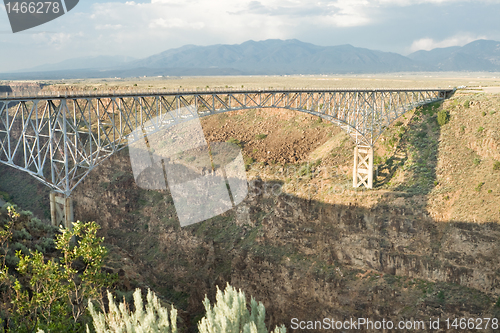 Image of Rio Grande River Gorge Bridge New Mexico Terminator Salvation