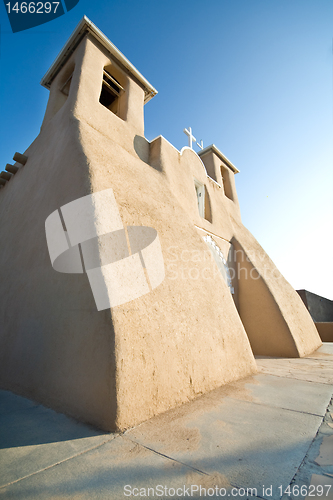 Image of San Francisco de Asis Church Mission Ranchos Taos Adobe