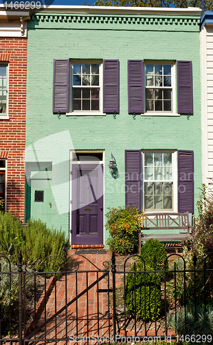 Image of Washington Row House Home Italianate Style Fence