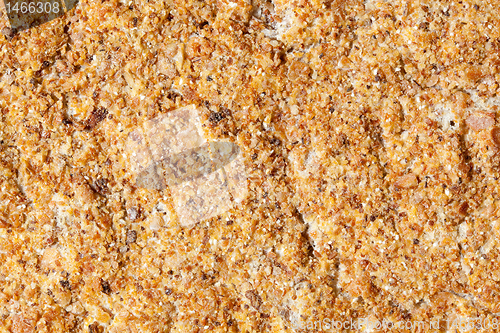 Image of Full Frame Sandpaper Like Rough Cracker, Extreme Closeup Macro