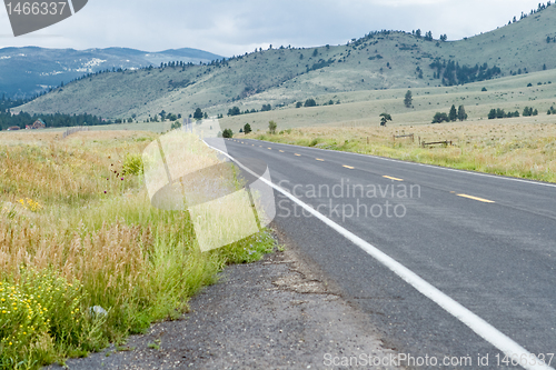 Image of Empty Road Sangre De Christo Mountains New Mexico