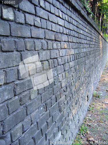 Image of An old brick wall background