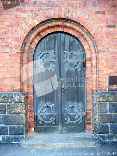 Image of Door to the church in Riga