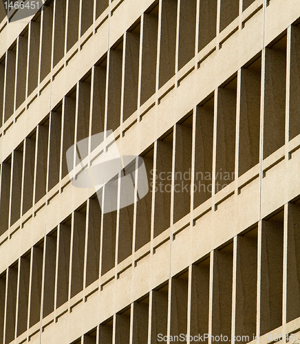 Image of Office Building Window Row Diminishing Perspective