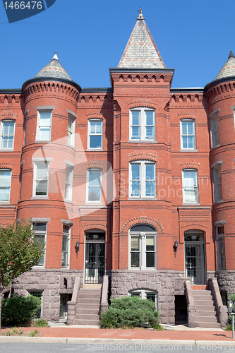 Image of Richardsonian Romanesque Brick Row Home Washington