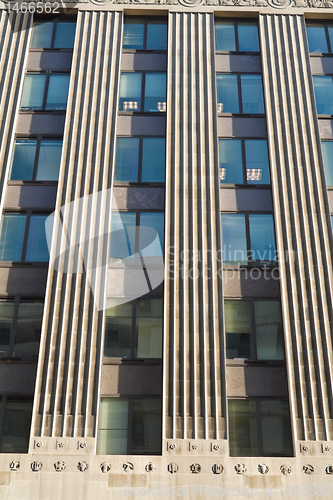 Image of Outside of Office Building with Strong Vertical Lines, Washingto