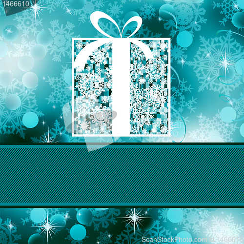 Image of Christmas card template. EPS 8