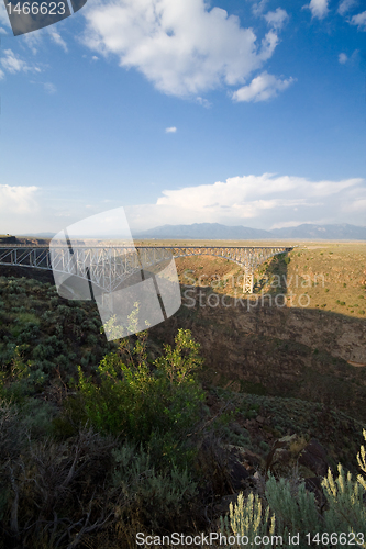 Image of Rio Grande Gorge Bridge Taos New Mexico USA