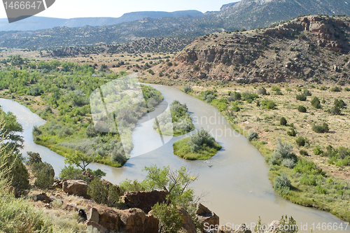 Image of Rio Chama River North Central New Mexico Jemez Mountains