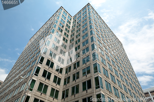 Image of Modern Office Building Against Blue Sky Rosslyn, Virginia