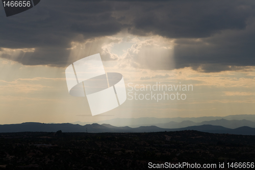 Image of Shaft of Sunlight Jemez Mountains Santa Fe NM