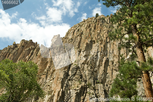 Image of Cimarron Canyon State Park Palisade Cliff Sangre de Cristo Mount