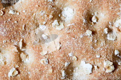 Image of XXXL Full Frame Top Cracker With Oats, Extreme Closeup Macro