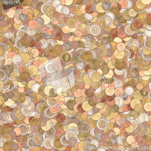 Image of Euro coins background