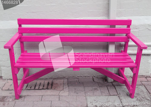 Image of Pink bench