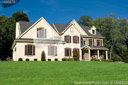 Image of New Colonial Style House Suburban Philadelphia