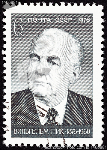 Image of Soviet Russia Postage Stamp Wilhelm Pieck President East Germany