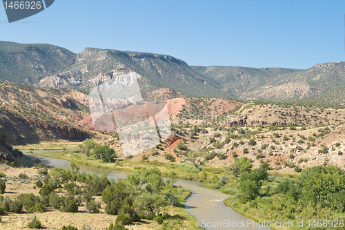 Image of Rio Chama River in Desert North Central New Mexico