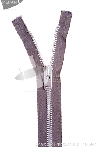 Image of Metal Zipper Pull Tab, Isolated White Background